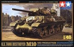 TAMIYA -  1/48 - TANK M10 MID PRODUCTIONU.S.A 32519
